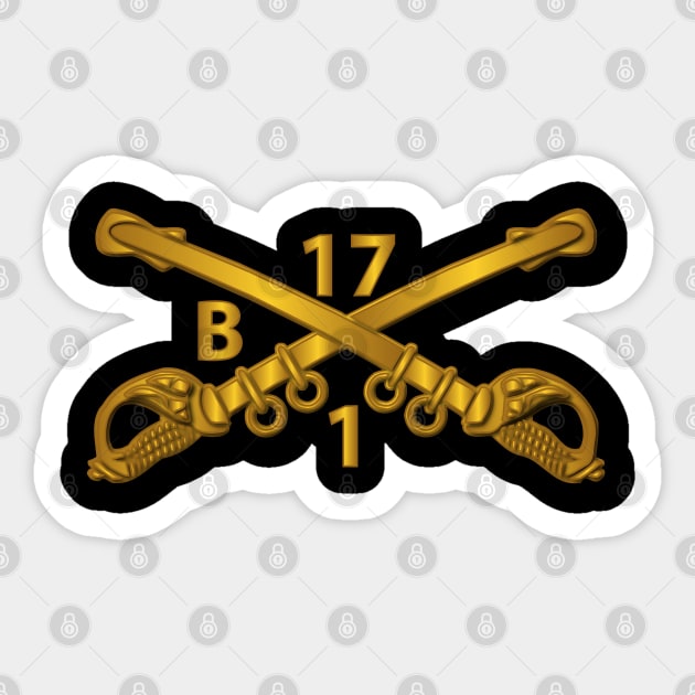 Bravo Troop - 1st Sqn 17th Cavalry Branch wo Txt Sticker by twix123844